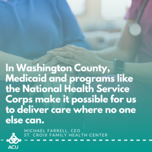 Michael Farrell's quote on the impact of the NHSC