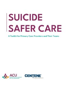 Suicide Safer Care - A Toolkit for Primary Care Providers and Their Teams