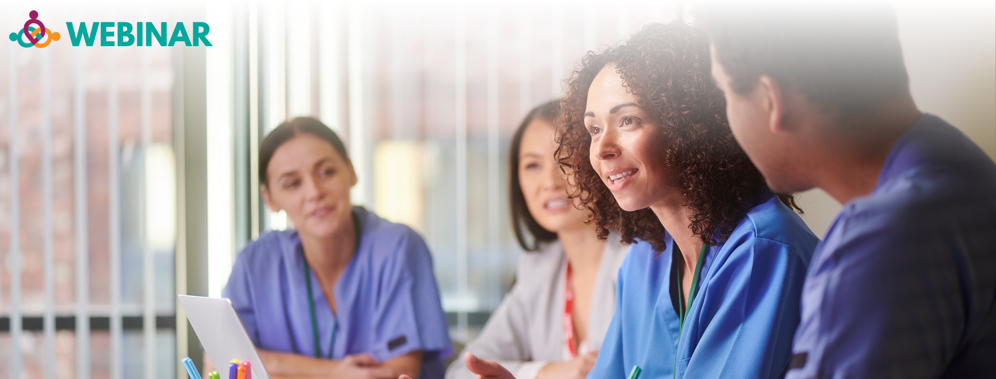 Staff Discussing Survey
