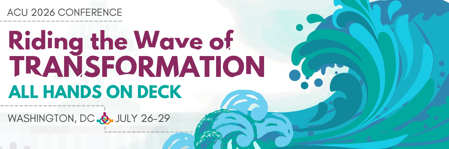 2026 Conference Logo: Riding the Wave of Transformation: All Hands on Deck